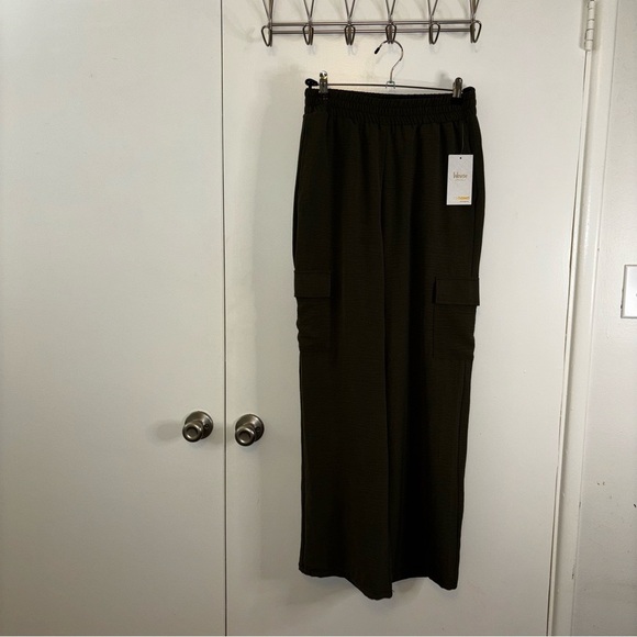 Ci Sono Olive Green Wide Leg Cargo Pants Size Small - Picture 2 of 7